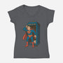 Wrong Booth-Womens-V-Neck-Tee-merchtank