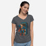 Wrong Booth-Womens-V-Neck-Tee-merchtank