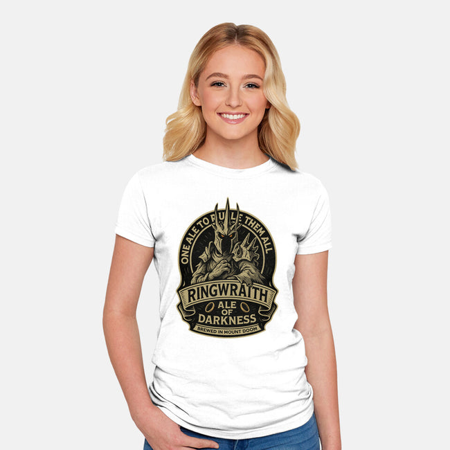Ringwraith Ale Of Darkness-Womens-Fitted-Tee-Immortalized