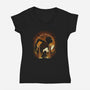 The Ring Bearer-Womens-V-Neck-Tee-dandingeroz