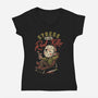 Stress Is The Real Killer-Womens-V-Neck-Tee-eduely