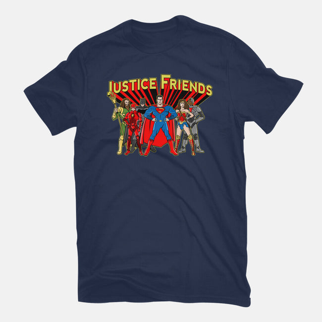 Justice Friends-Womens-Basic-Tee-demonigote