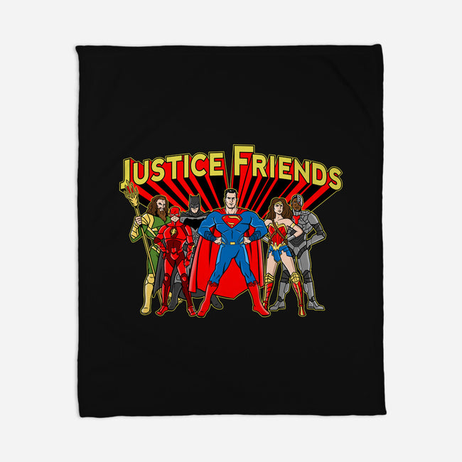 Justice Friends-None-Fleece-Blanket-demonigote