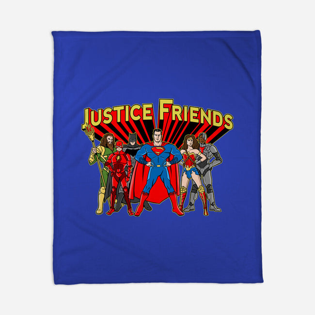 Justice Friends-None-Fleece-Blanket-demonigote