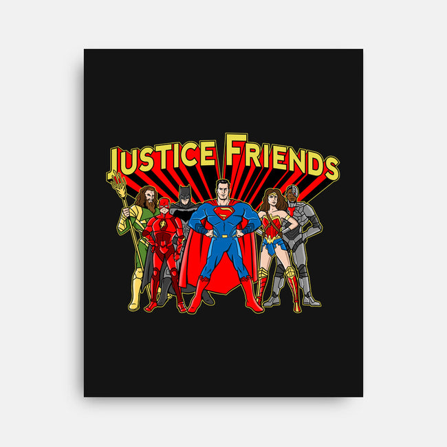 Justice Friends-None-Stretched-Canvas-demonigote