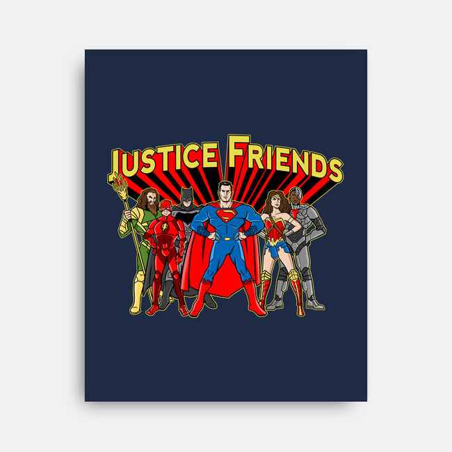 Justice Friends-None-Stretched-Canvas-demonigote