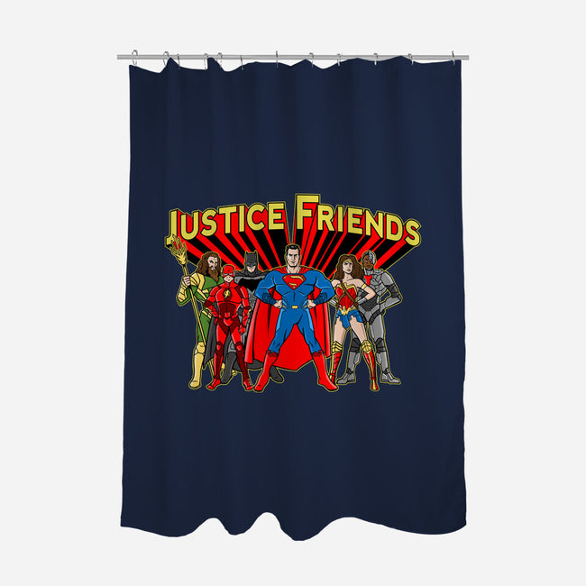 Justice Friends-None-Polyester-Shower Curtain-demonigote