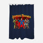 Justice Friends-None-Polyester-Shower Curtain-demonigote