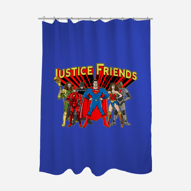 Justice Friends-None-Polyester-Shower Curtain-demonigote