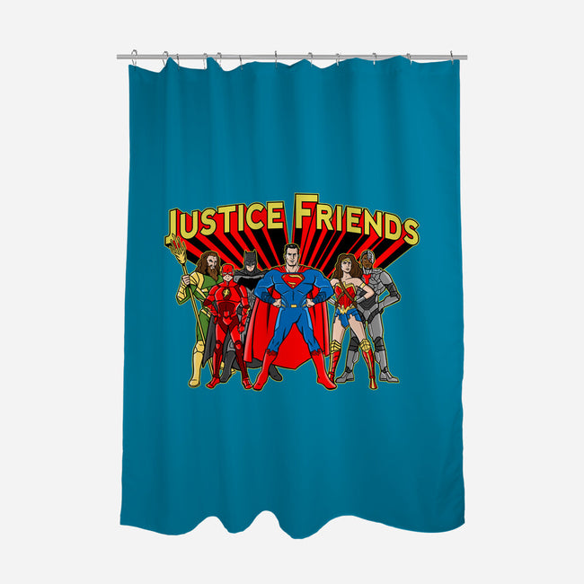Justice Friends-None-Polyester-Shower Curtain-demonigote