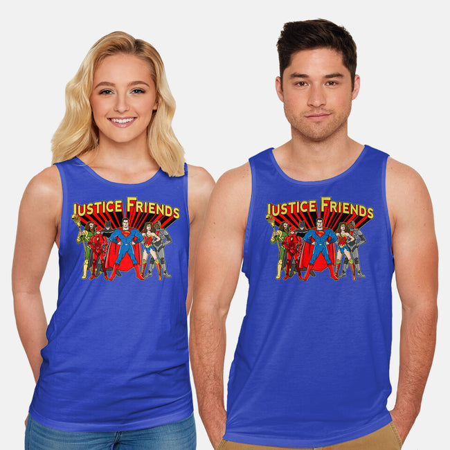Justice Friends-Unisex-Basic-Tank-demonigote