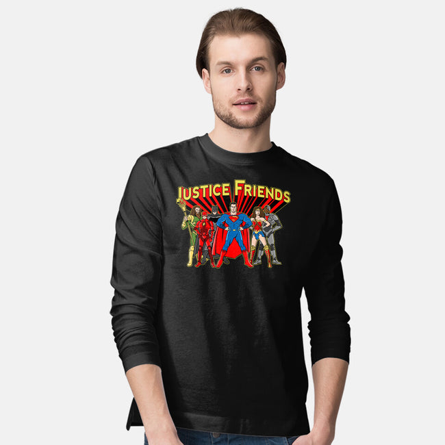 Justice Friends-Mens-Long Sleeved-Tee-demonigote