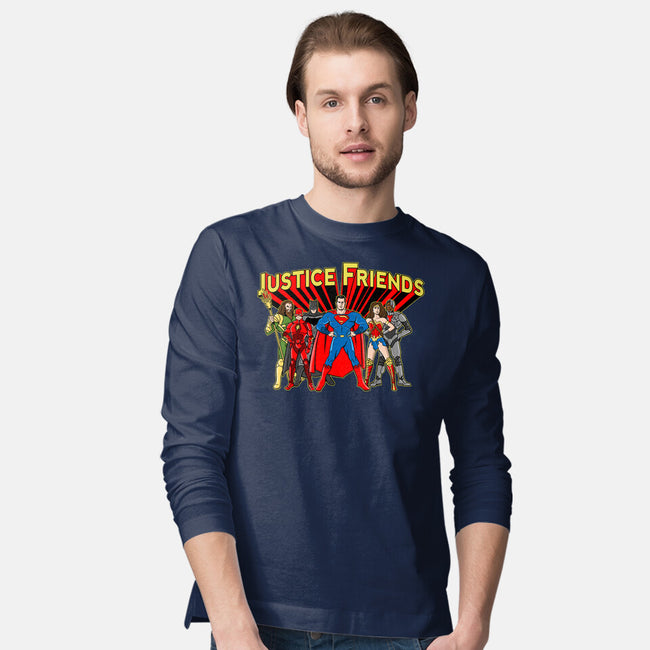 Justice Friends-Mens-Long Sleeved-Tee-demonigote