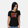 Justice Friends-Womens-Basic-Tee-demonigote