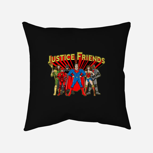 Justice Friends-None-Removable Cover w Insert-Throw Pillow-demonigote