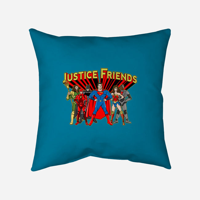 Justice Friends-None-Removable Cover w Insert-Throw Pillow-demonigote