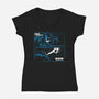 Do You Bleed-Womens-V-Neck-Tee-demonigote