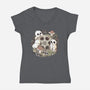Kodama Forest Movie-Womens-V-Neck-Tee-xMorfina