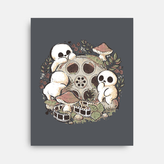 Kodama Forest Movie-None-Stretched-Canvas-xMorfina