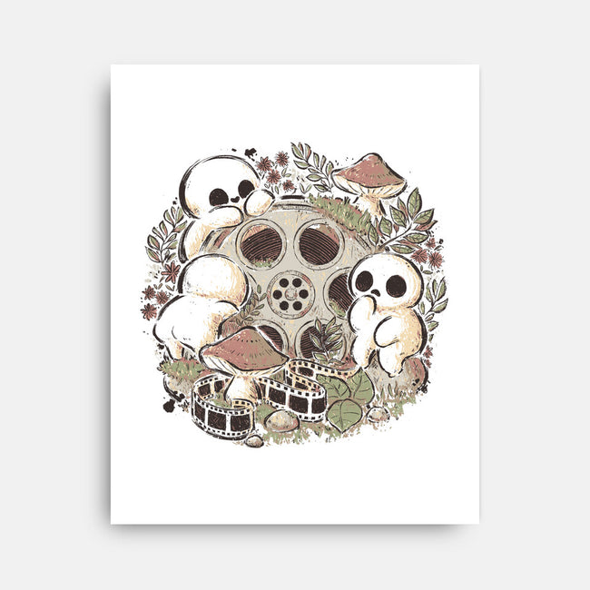 Kodama Forest Movie-None-Stretched-Canvas-xMorfina