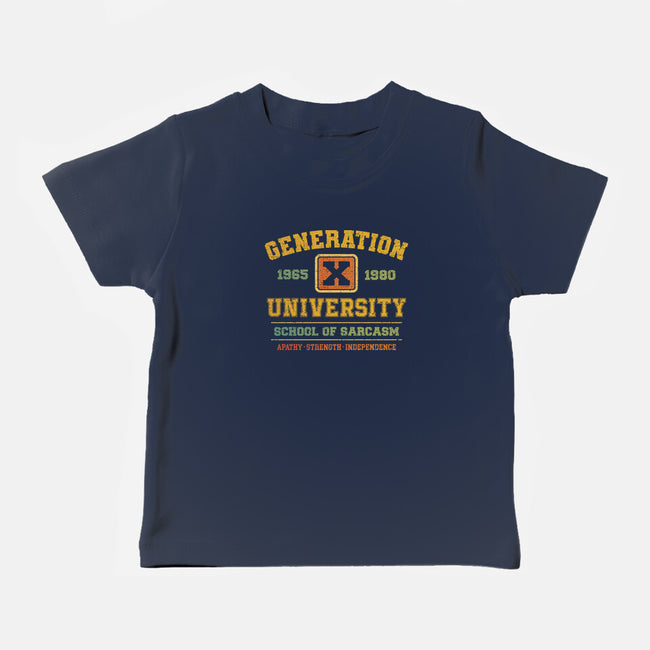 Generation X University-Baby-Basic-Tee-kg07