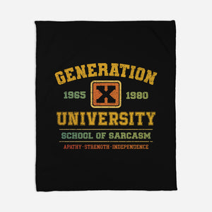 Generation X University-None-Fleece-Blanket-kg07