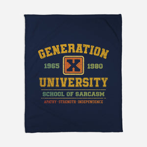 Generation X University-None-Fleece-Blanket-kg07
