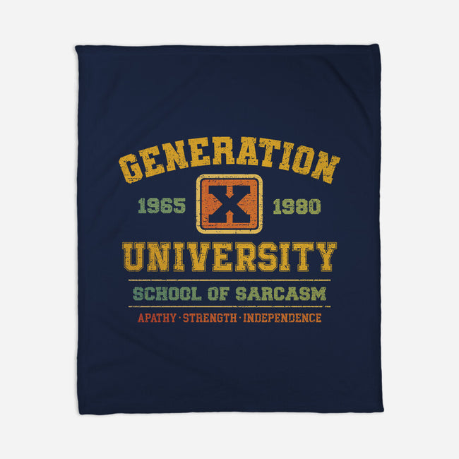 Generation X University-None-Fleece-Blanket-kg07