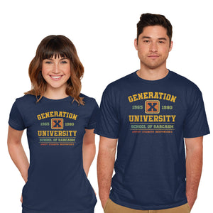 Generation X University-Mens-Basic-Tee-kg07