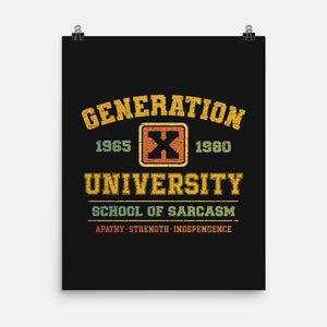 Generation X University-None-Matte-Poster-kg07