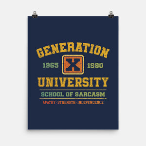 Generation X University-None-Matte-Poster-kg07