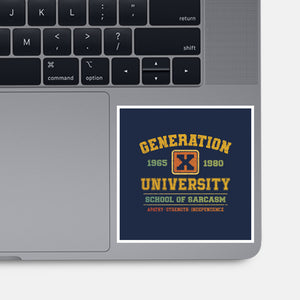 Generation X University-None-Glossy-Sticker-kg07