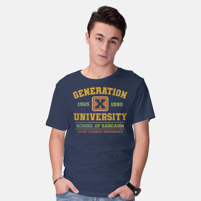 Generation X University-Mens-Basic-Tee-kg07
