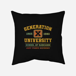 Generation X University-None-Removable Cover w Insert-Throw Pillow-kg07