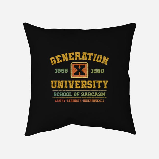 Generation X University-None-Removable Cover w Insert-Throw Pillow-kg07