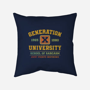 Generation X University-None-Removable Cover w Insert-Throw Pillow-kg07