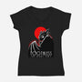 The Dark Dragon-Womens-V-Neck-Tee-joerawks