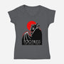 The Dark Dragon-Womens-V-Neck-Tee-joerawks