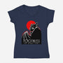 The Dark Dragon-Womens-V-Neck-Tee-joerawks