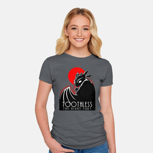 The Dark Dragon-Womens-Fitted-Tee-joerawks