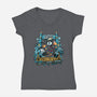 Bingo STEM Lab-Womens-V-Neck-Tee-PrimePremne