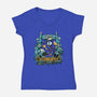 Bingo STEM Lab-Womens-V-Neck-Tee-PrimePremne