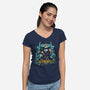 Bingo STEM Lab-Womens-V-Neck-Tee-PrimePremne