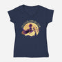 Fly With Our Spirit-Womens-V-Neck-Tee-rmatix