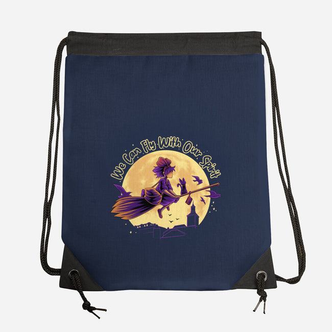 Fly With Our Spirit-None-Drawstring-Bag-rmatix