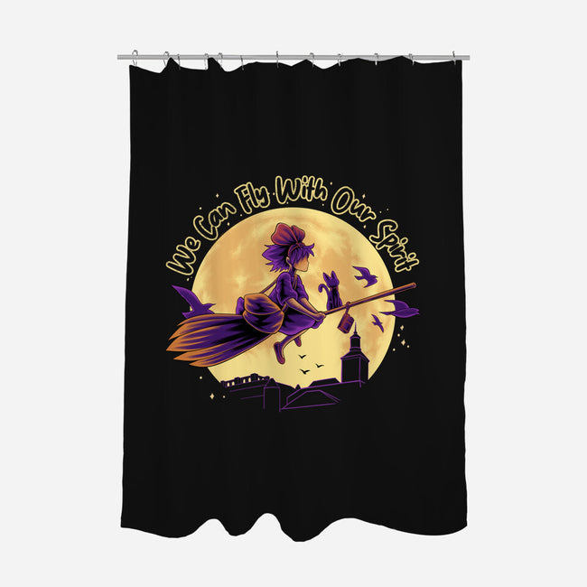 Fly With Our Spirit-None-Polyester-Shower Curtain-rmatix