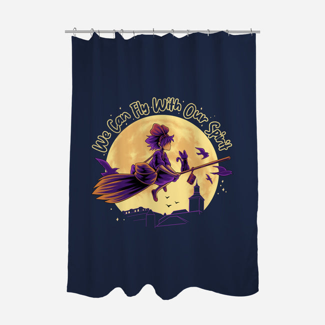 Fly With Our Spirit-None-Polyester-Shower Curtain-rmatix