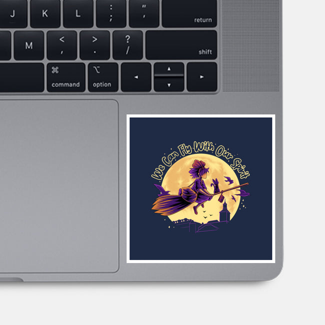 Fly With Our Spirit-None-Glossy-Sticker-rmatix