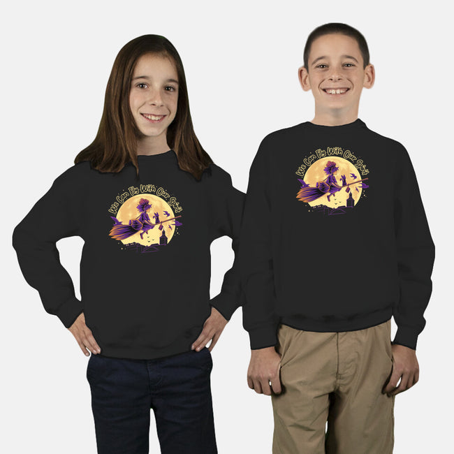 Fly With Our Spirit-Youth-Crew Neck-Sweatshirt-rmatix