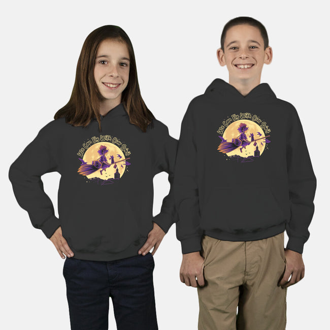 Fly With Our Spirit-Youth-Pullover-Sweatshirt-rmatix